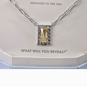 Elegant Silver and Yellow Necklace by BP